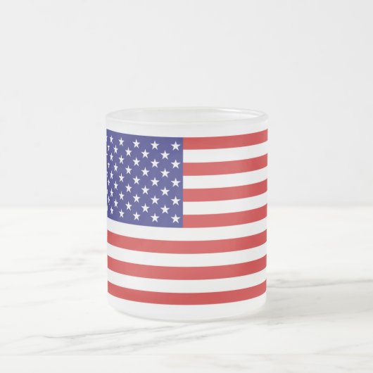 Tasse Givré Drapeau américain (Centre)