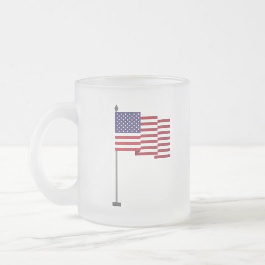 Tasse Givré Drapeau américain (Gauche)