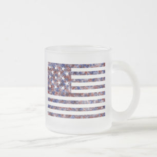 Tasse Givré Drapeau américain à 15 étoiles