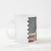 Tasse Givré Drapeau américain en détresse (Gauche)