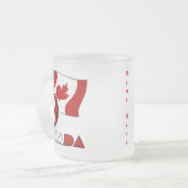Tasse Givré Drapeau canadien avec balle de football (Devant gauche)