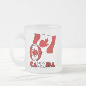 Tasse Givré Drapeau canadien avec balle de football (Gauche)