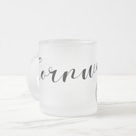 Tasse Givré Drapeau de Cornouailles en Coeur, Cornouailles (Devant gauche)