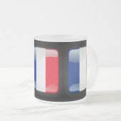 Tasse Givré Drapeau de France (Devant droit)