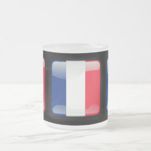 Tasse Givré Drapeau de France
