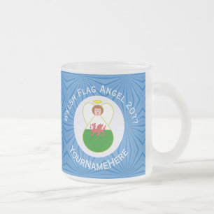 Tasse Givré Drapeau de Hanukkah Welsh Angel Personnalisé
