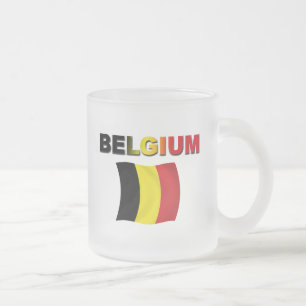 Tasse Givré Drapeau de la Belgique