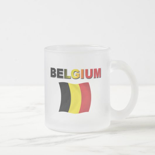 Tasse Givré Drapeau de la Belgique (Droit)