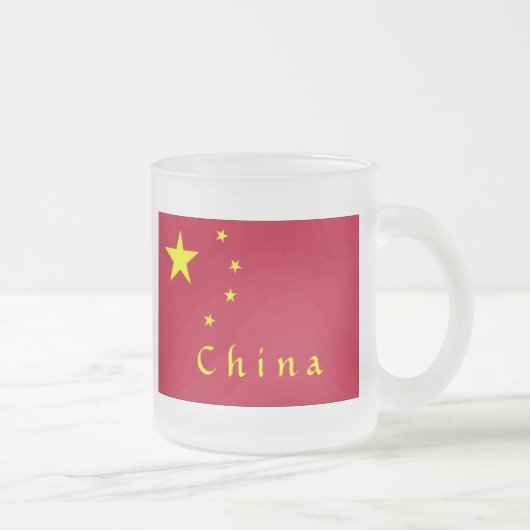 Tasse Givré Drapeau de la Chine (Droit)