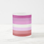 Tasse Givré Drapeau de la Fierté lesbienne tombée (Centre)