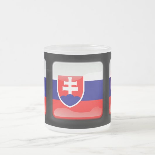 Tasse Givré Drapeau de la Slovaquie (Centre)