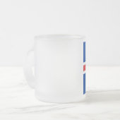 Tasse Givré Drapeau de l'Islande (Devant gauche)