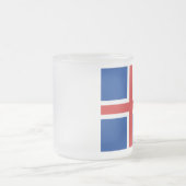 Tasse Givré Drapeau de l'Islande (Centre)
