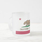 Tasse Givré Drapeau de l'ours de Californie : État de Cali Gol (Devant gauche)