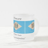 Tasse Givré Drapeau d'état du Delaware (Devant droit)