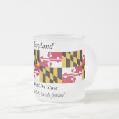 Tasse Givré Drapeau d'état du Maryland (Devant droit)