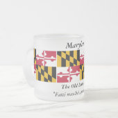 Tasse Givré Drapeau d'état du Maryland (Devant gauche)