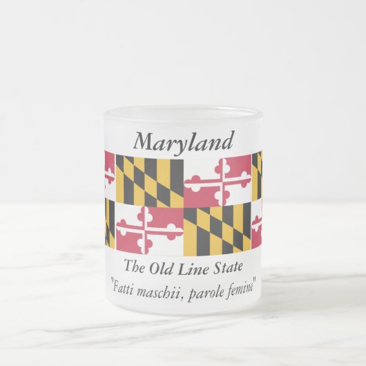 Tasse Givré Drapeau d'état du Maryland (Centre)