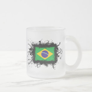 Tasse Givré Drapeau du Brésil