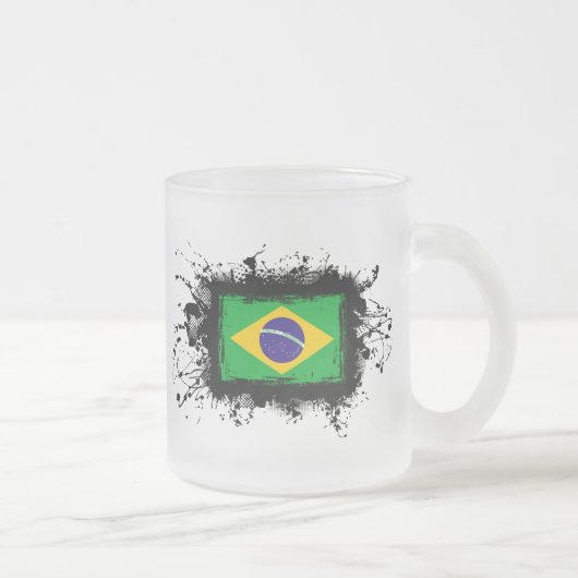 Tasse Givré Drapeau du Brésil (Droit)