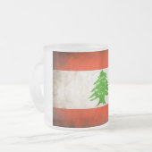 Tasse Givré Drapeau Grungy Lebanon (Devant gauche)