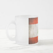 Tasse Givré Drapeau Grungy Lebanon (Gauche)