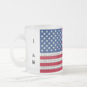 Tasse Givré Drapeau "I AM AMERICAN" - Musique givrée