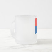 Tasse Givré Drapeau serbe (Devant gauche)