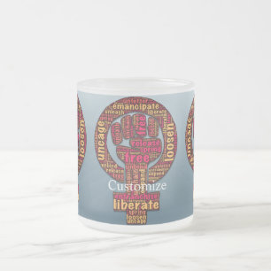 Tasse Givré droits des femmes 2017 poing levé