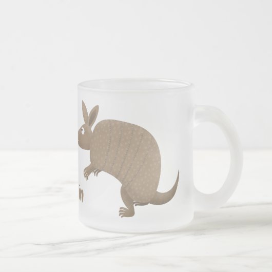 Tasse Givré Drôle armadillo joyeux dessin animé (Droit)