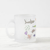 Tasse Givré Drôle des créatures marines dessin motif (Gauche)