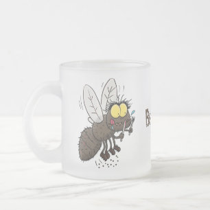 Tasse Givré Drôle dessin animé d'insecte de la mouche à cheval