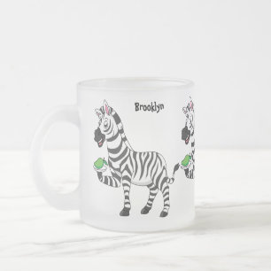 Tasse Givré Drôle dessin animé zèbre
