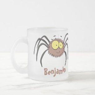 Tasse Givré Drôle mignon dessin animé d'araignée moelleuse