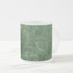 Tasse Givré Eau au-dessus de l'herbe marine II (bleu et vert) 