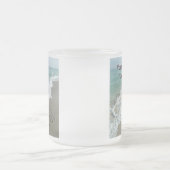 Tasse Givré Écriture de sable sur la plage, je t'aime (Centre)