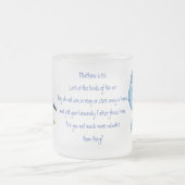 Tasse Givré Écriture Encourageante Matthieu 6:26, Oiseau Art (Centre)