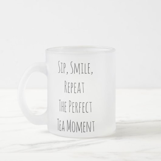 Tasse Givré Effacer la boue de verre de 10 oz (Gauche)