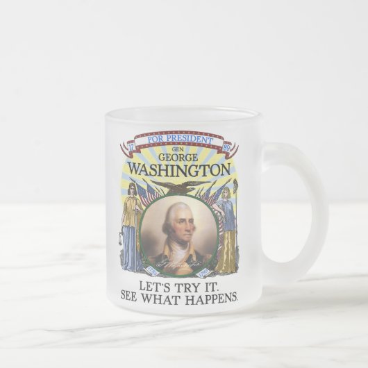 Tasse Givré Élection Stein de George Washington (Droit)