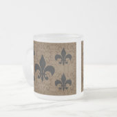 Tasse Givré Élégant Fleur-De-Lis (Devant gauche)