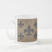 Tasse Givré Élégant Fleur-De-Lis (Gauche)