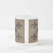 Tasse Givré Élégant Fleur-De-Lis (Centre)