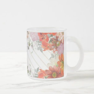 Tasse Givré Élégant floral rustique