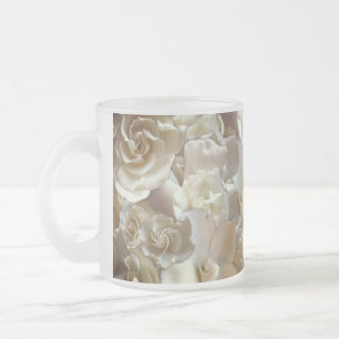 Tasse Givré Élégant Rose floral Motif pétal