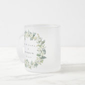 Tasse Givré Elégant Snowberry+Eucalyptus Wreath Mariage (Devant gauche)