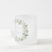 Tasse Givré Elégant Snowberry+Eucalyptus Wreath Mariage (Devant gauche)