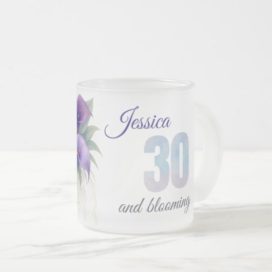 Tasse Givré Elégante Calla Lily 30e anniversaire Jalon (Devant droit)