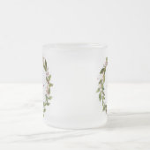 Tasse Givré Élégante couronne de Noël personnalisée Script Vin (Centre)