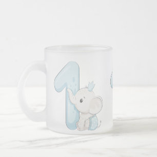 Tasse Givré Eléphant Bébé mignon premier anniversaire