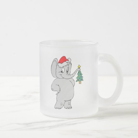 Tasse Givré Éléphant de Noël (Droit)